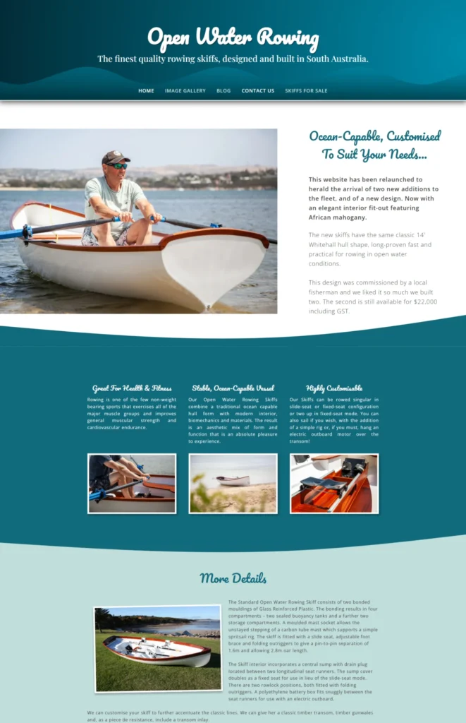 Open Water Rowing Website